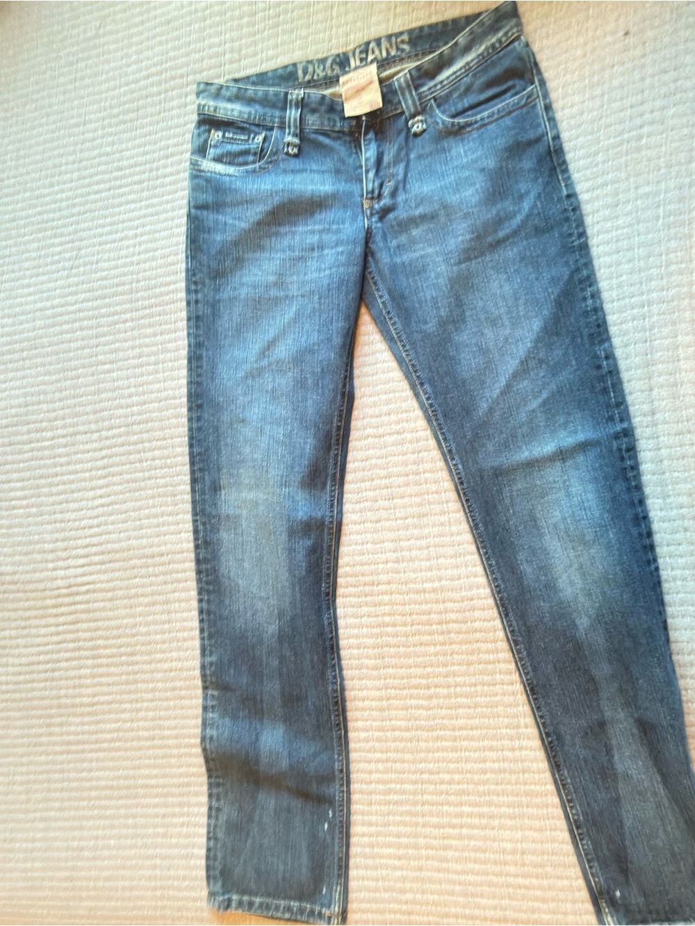 D&G Men’s Skinny Jeans in Blue Wash